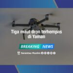 Tiga maut dron terhempas di Yaman