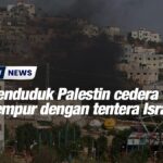 16 penduduk Palestin cedera bertempur dengan tentera Israel