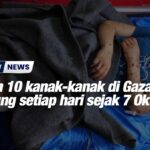 Lebih 10 kanak-kanak di Gaza kudung setiap hari sejak 7 Oktober