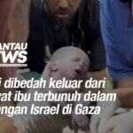 Bayi dibedah keluar dari mayat ibu terbunuh dalam serangan Israel di Gaza